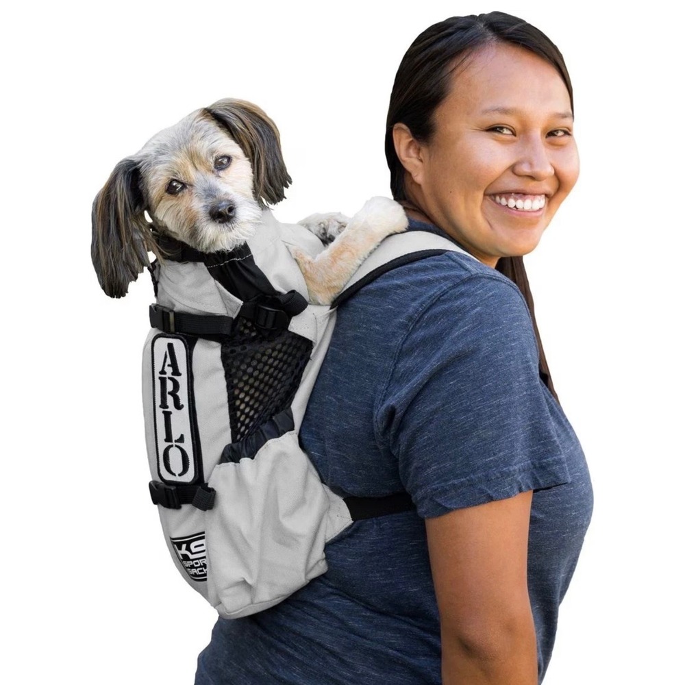 K9 Sport Sack Air Dog Carrier Backpack Gray Black Size Medium Pet Travel Bag